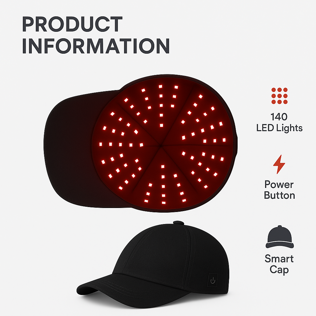 Red Light Therapy Cap – Hair Growth & Scalp Health Device