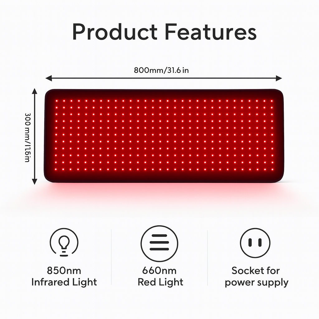 Red Light Therapy Mat with Infrared – Recovery & Relaxation